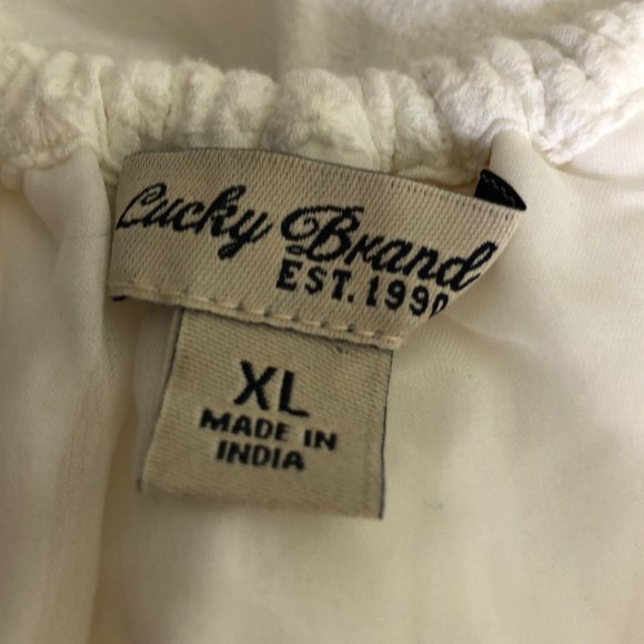 Lucky Brand White Eyelet Off-Shoulder Top - Picture 4 of 4